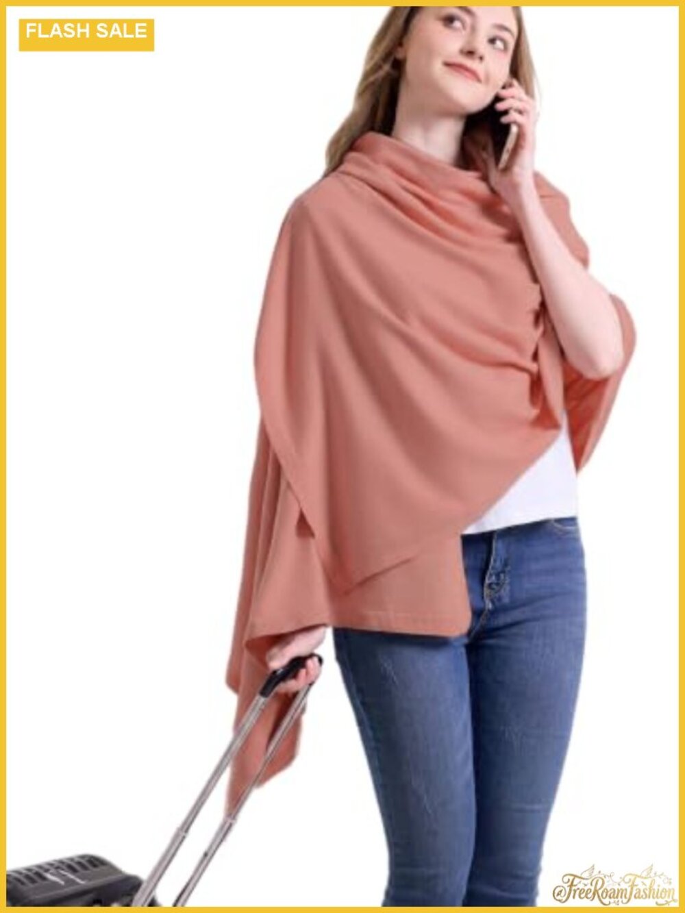 Soft Knit Travel Shawl Wrap Lightweight Pashmina Scarf Viscose Blend